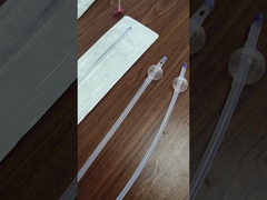 Catetere di latex foley rivestito di silicone 3 vie doppio palloncino per chirurgia urologica