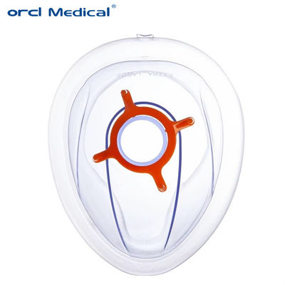 Maschera di anestesia in silicone medica senza lattice, cupola trasparente, cuscino d'aria morbido, con maschera di cuscino d'aria standard