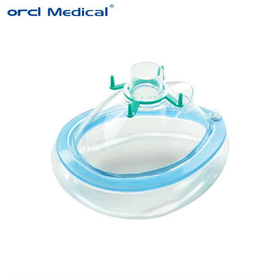 Maschera di anestesia a PVC senza valvola di gonfiamento Maschera di anestesia a uso singolo