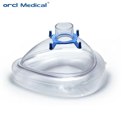 Fabbrica medica CE approvata Maschera di anestesia a ossigeno usa e getta per bambini / adulti fornitura ospedaliera Maschera di anestesia in silicone per adulti pediatrici