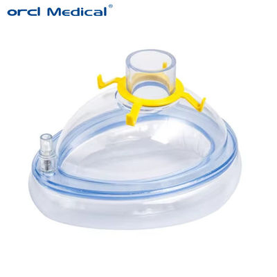Maschera per cuscini d'aria medica fornitura ospedaliera maschera per viso in PVC usa e getta per anestesia