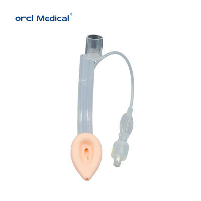 Maschera per la laringe a doppia luce a silicone intubante per uso medico