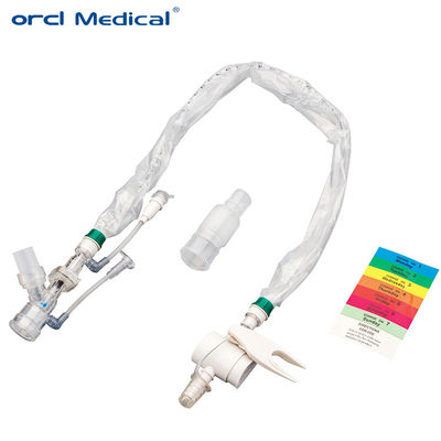 Facile identificazione in terapia intensiva pediatrica Catetere di aspirazione chiuso a colori