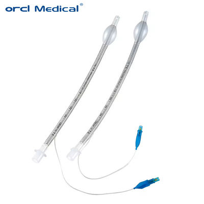 Tubo endotracheale rinforzato trasparente con linea radio opaca per un'identificazione facile nelle procedure mediche
