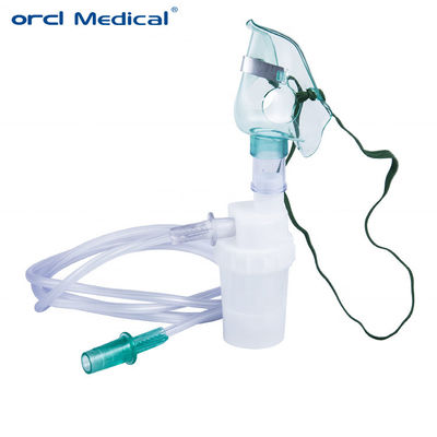 Maschera monouso di somministrazione di ossigeno in PVC con kit di maschere nebulizzatrici CE e ISO