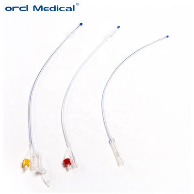 Catetere a Foley in silicone trasparente a due vie / catetere a palloncino in silicone medico