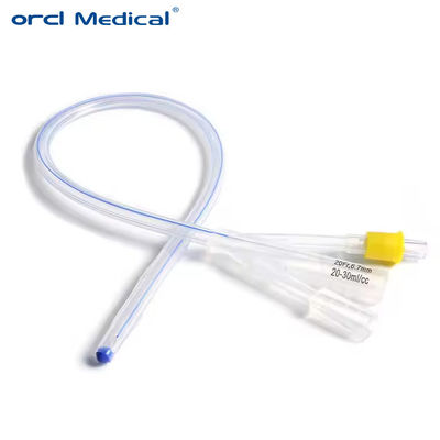 Catetere Foley di silicone medico usa e getta 3 Way per chirurgia urologica