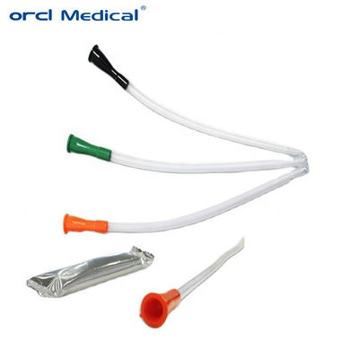 Dispositivo medico sterile punta di Tiemann catetere intermittente disponibile pronto per l' uso catetere di Pvc Nelaton