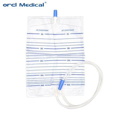 Prodotti monouso per l' urologia in plastica sterile Sacchetti per il drenaggio dell' urina per adulti monouso 2000 ml