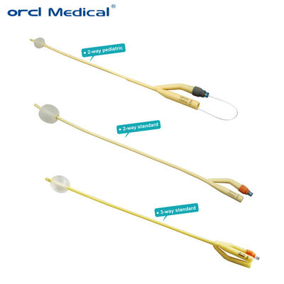 Catetere di dilatazione a balone per tubo uretrale medicinale usa e getta 2 Way 3 Way Catetere di latex foley con rivestimento in silicone
