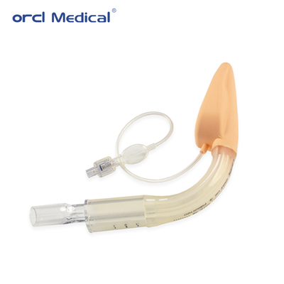 Maschera laringea in silicone standard a doppio tubo per uso in terapia intensiva, forniture mediche senza lattice, dimensioni da #2 a #5# con CE ISO13485