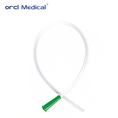 Catetere di aspirazione medicale monouso in PVC economico con segni di graduazione Catetere di aspirazione in PVC per assistenza domiciliare