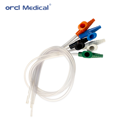 Catetere di aspirazione in PVC sterile per uso medico, misure Fr6-Fr22, design anti-attorcigliamento, monouso