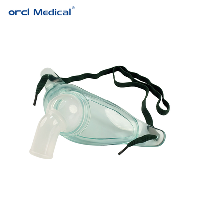 Prodotti medici usa e getta Maschera per viso e ossigeno in PVC Maschera tracheostomica per adulti e bambini