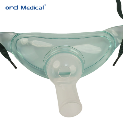 Maschera per ossigeno in PVC monouso CE ISO, maschera per tracheotomia con tubo, senza tubo, produttore di fabbrica